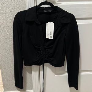 ❗️FINAL❗️ZARA SLIGHTLY CROPPED LONG SLEEVE